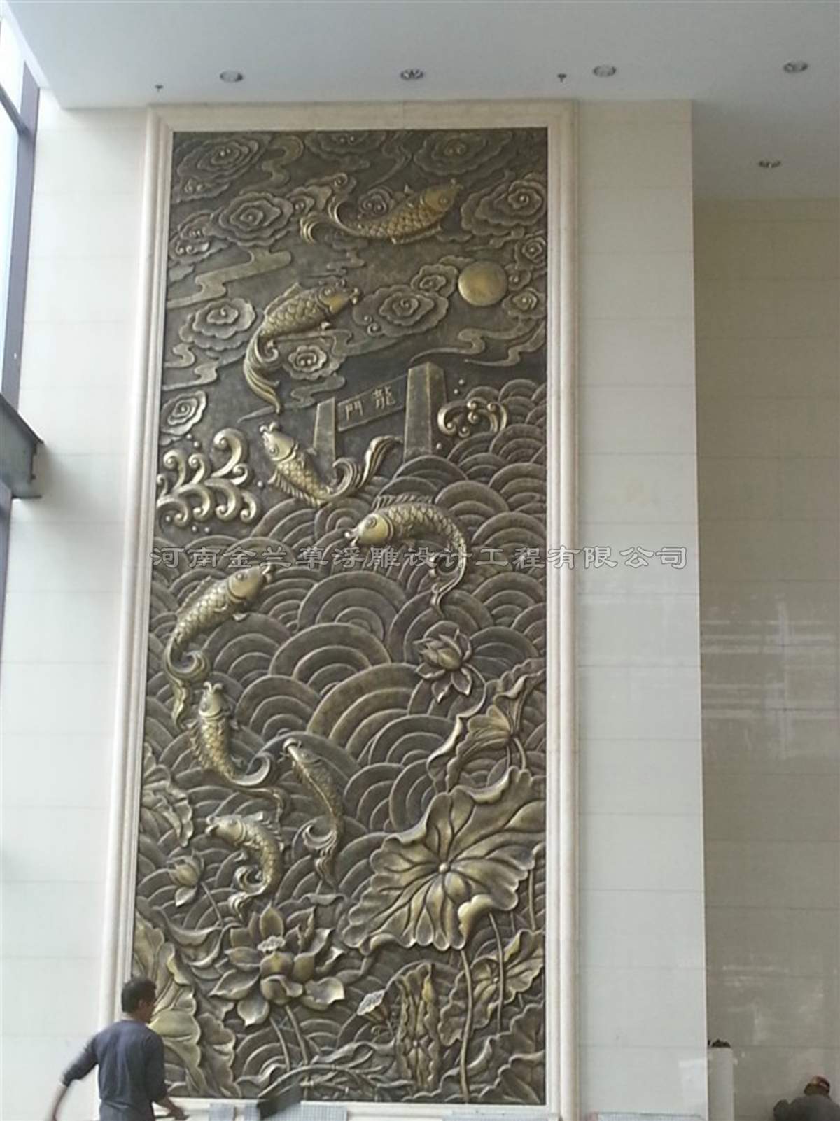 酒店大堂铸铜浮雕